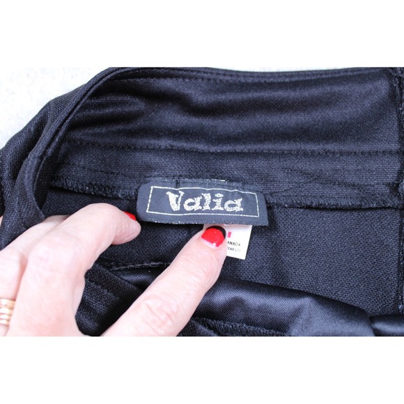 Valia Skirt Womens Small Black Faux Leather Panel Mini Canada Stretch Party S - Picture 7 of 10